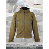 Brown Polar Fleece Military Field Jacket