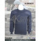 Navy Nylon/Wool military commando sweater