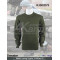Wool/Acrylic military round neck commando pullover sweater