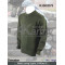 Wool/Acrylic military round neck commando pullover sweater