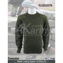 Military sweater olive commando pullover