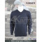 Navy sweater military v neck pullover sweater