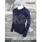 AKMAX navy  wool commando pullover sweater made by FashionOutdoor