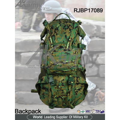 1000D Nylon Digital Woodland Military Assault Backpack