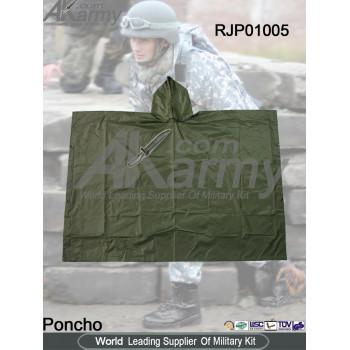 Tactical Ground Sheet Olive Army Raincoat Poncho