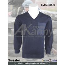 Navy sweater military  pullover sweater