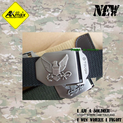 Akmax fashion navy belt /casual belt