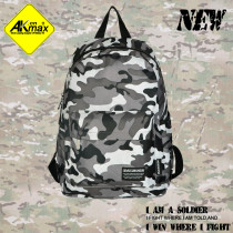 Akmax Camouflage backpack school casual bag free shipping