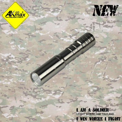 AKMAX  Mini stainless steel small flashlight  led flashlight