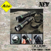Akmax tactical flashlight strong light outdoor flashlight