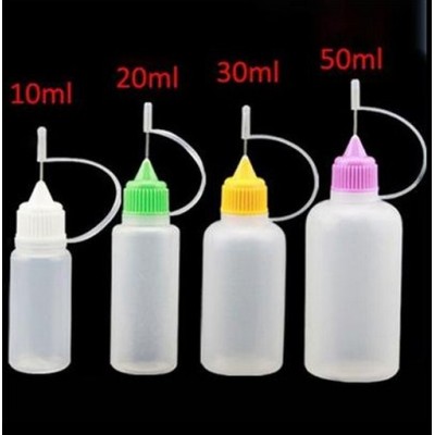 10ml Blunt Needle top precision dropper bottles with silicone stopper
