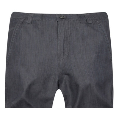 Men's  Casual Plain Front Trousers Pants