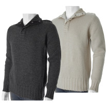 Men's wool french connection mock neck sweater pullover