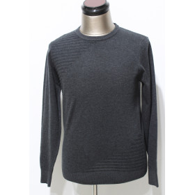 Men 100% merino wool jacquard sweater pullover
