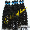 Wholesale bazilian deep wave hair natural black