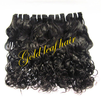 Wholesale Romance Curly Naturl Color 100% Brazilian Virgin Human Hair Weave Bundles