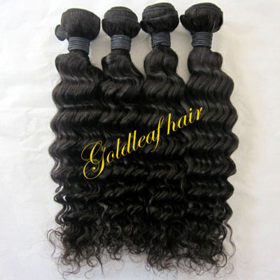 wholesale indian hair weave 100%virgin indian deep curly hair