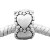 Vnistar antique silver cheap heart spacer beads PBD1016, 8*11mm, 20pcs per pack