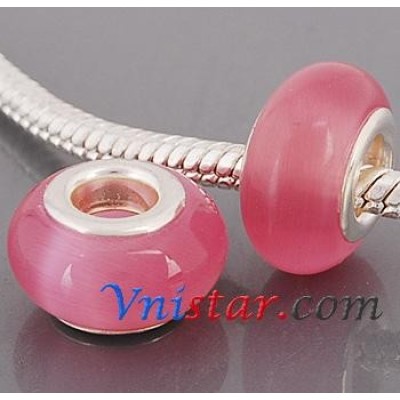 Free Shipping! Silver plated core cat eye glass bead PGB585,  bead with size in 9*14mm , sold as 20pcs each pack