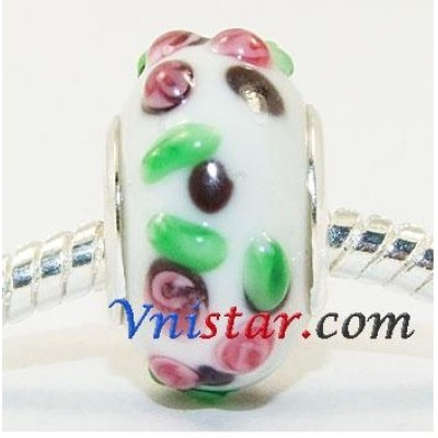 Free Shipping! Vnistar silver plated core glass beads -PGB094, beads color, size 14*10mm, beads color, sold as 20pcs each pack