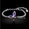 Free shipping! Fashion crystal bracelet, bangle bracelet, butterfly shape crystal, VB010, length is 12cm, sold as 3pcs each pack