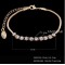 Free shipping! Fashion chain bracelet, lobster bracelet, clear stone, VB007, length is 18/16.5cm, sold as 3pcs each pack