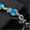 Free shipping! Fashion crystal bracelet, chain bracelet, fish shape, VB006, length is 18/16cm, sold as 3pcs each pack