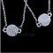 Free shipping! Fashion necklace, necklace set, flat round pendants, DZ327, pendant size 11*16mm, sold as 3pcs each pack