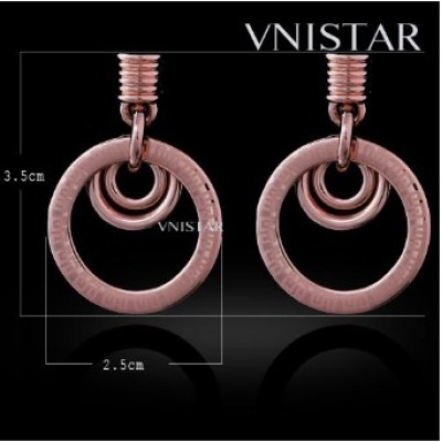 Free shipping! Earrings, dangle earring, circle pendant earring, VE444, size in 25*35mm, sold in 2prs per pack