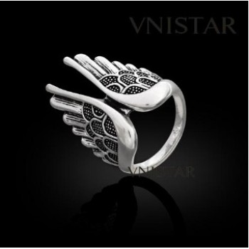 Free shipping! Vnistar rings, fashion jewelry ring, wing shaped ring, VR344, unadjustable size, sold in 2pcs per pack