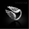Free shipping! Vnistar rings, fashion jewelry ring, wing shaped ring, VR344, unadjustable size, sold in 2pcs per pack