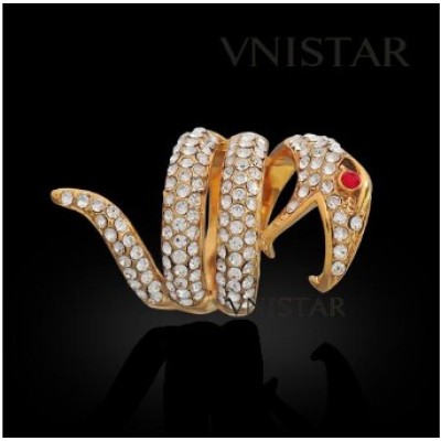 Free shipping! Fashion jewelry ring, snake shape, VR334, size is unadjustable, sold in 2pcs per pack