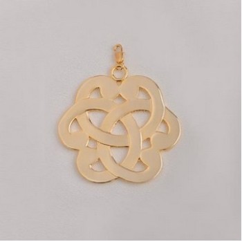 Free shipping! Wholesale high quality real 18k gold plated big flower clasp charms HCC303-2, sold in 3pcs per pack