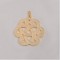 Free shipping! Wholesale high quality real 18k gold plated big flower clasp charms HCC303-2, sold in 3pcs per pack