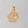 Free shipping! Wholesale high quality real 18k gold plated flower clasp charms HCC302-2, sold in 10pcs per pack