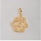 Free shipping! Wholesale high quality real 18k gold plated flower clasp charms HCC302-2, sold in 10pcs per pack