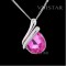 Free shipping! Necklaces, fashion crystal necklace, teardrop crystal, VN042, pendant size 13*20mm, necklace for women, sold in 2 pcs per pack