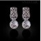 Free shipping! Vnistar snake jewelry sets, necklace and stud earring, round crystal, VN339, earring size 15*35mm , sold in 1set per pack