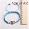 Free shipping! Macrame bracelet, eye shaped bead bracelet, SBB333, eye size 15*36mm,  sold in 5pcs per pack