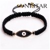 Free shipping! Macrame bracelet, eye shaped bead bracelet, SBB334, eye size 12*34mm,  sold in 5pcs per pack