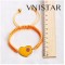 Free shipping! Macrame bracelet, heart shaped bead bracelet, SBB335, heart size 22*36mm,  sold in 5pcs per pack