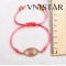 Free shipping! Wholesale Macrame bracelet, eye shaped bead bracelet, SBB332, eye size 15*30mm,  sold in 5pcs per pack