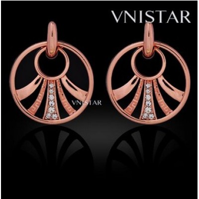 Free shipping! Fashion earrings, dangle earring, round pendant, VE434, size in 24*30mm, sold in 2prs per pack