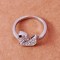 Free shipping! Fashion jewelry rings, swan ring, animal ring, JZ122, unadjustable size, sold in 5pcs per pack