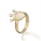 Free shipping! Fashion rings, heart ring with crown, heart cat eye stone, JZ205, unadjustable, sold in 10pcs per pack