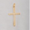 Free shipping! Wholesale high quality real 18k gold plated big cross clasp charms HCC299-2, sold in 5pcs per pack