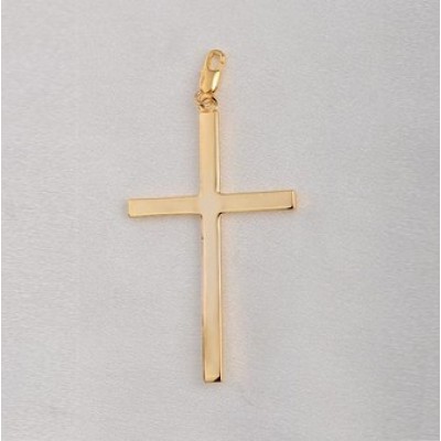 Free shipping! Wholesale high quality real 18k gold plated big cross clasp charms HCC299-2, sold in 5pcs per pack