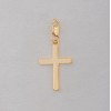 Free shipping! Wholesale high quality real 18k gold plated cross clasp charms HCC298-2, sold in 5pcs per pack