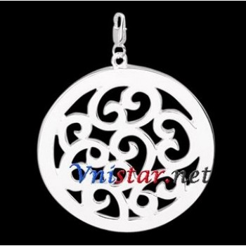 Free shipping! Wholesale high quality double silver plated clasp charms HCC256-1, sold in 3pcs per pack