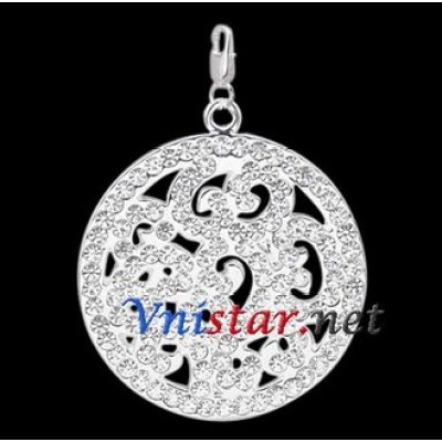 Free shipping! Wholesale high quality double silver plated clasp charms HCC263-1 with clear stones, sold in 2pcs per pack